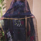 Denim Navy | Handloom Jamdani Muslin Unstitched 2-Piece Kurti | Classic Design