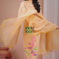 Honey Yellow | Handloom Jamdani Linen Unstitched 2-Piece Kurti