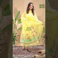 Pale Yellow Jamdani 2-Piece Set Kurti & Dupatta (UNSTITCHED) -719