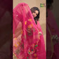 Neon Pink Jamdani 2-Piece Set Kurti & Dupatta (UNSTITCHED) -785