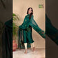 Teal Green Mercerised Cotton Meenakari Motif 2-Piece Kurti & Dupatta (UNSTITCHED)-873