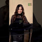 Midnight Black Muslin Linen 2-Piece Set Kurti & Dupatta (UNSTITCHED) - 866