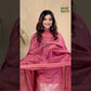 Light Pink Tissue Linen Silver Zari Jamdani 2-Piece Set Kurti & Dupatta (UNSTITCHED) - 883