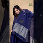 Russian Purple Muslin Linen 2-Piece Set Kurti & Dupatta (UNSTITCHED) - 870