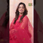 Hot Pink Paithani Muslin Jamdani 2-Piece Set Kurti & Dupatta (UNSTITCHED) -391