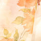 The Orange Floral Garden on Ivory White-Organza Hand-painted Saree-011